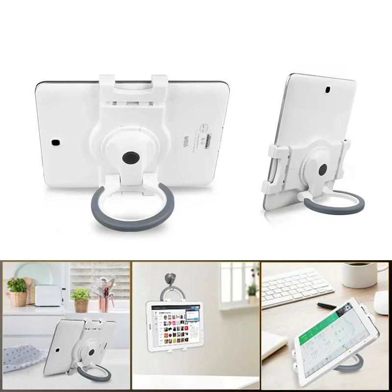 

Foldable Tablet Holder Retractable Desktop Stand for Ipad Iphone Samsung Desk Holder Adjustable Hand Ring Back Clip Tablet Stand