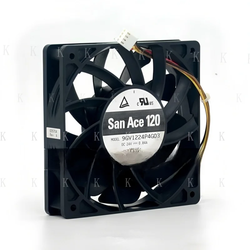 

C ДЛЯ Вентилятора охлаждения большого объема воздуха 9GV1224P4G03 24 В 0,84 А 120*120*25 мм