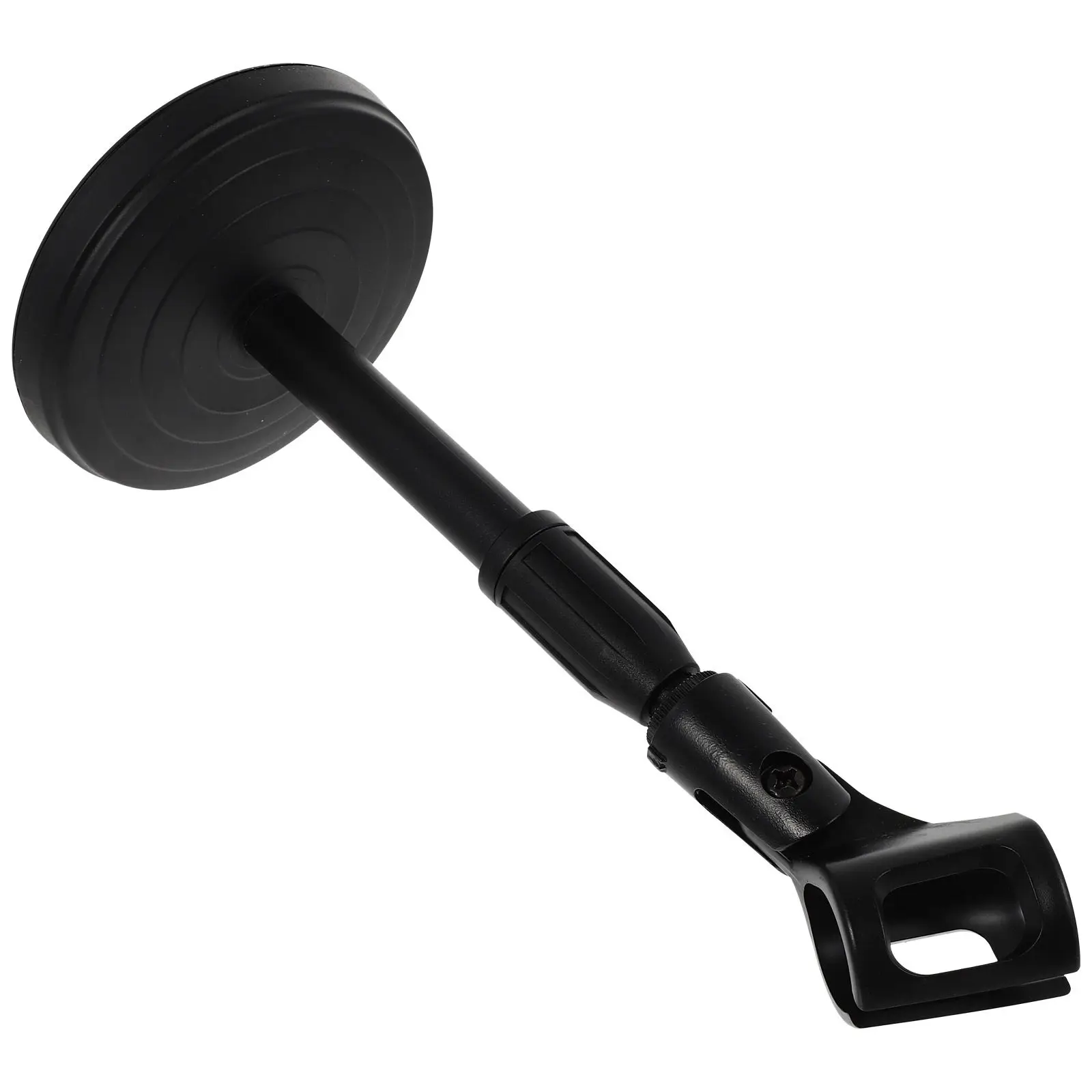 1Pcs Universal Microphone Storage Stand Black Desktop Mic Mount Adjustable Mic Support for Online Meeting Singing Podcast