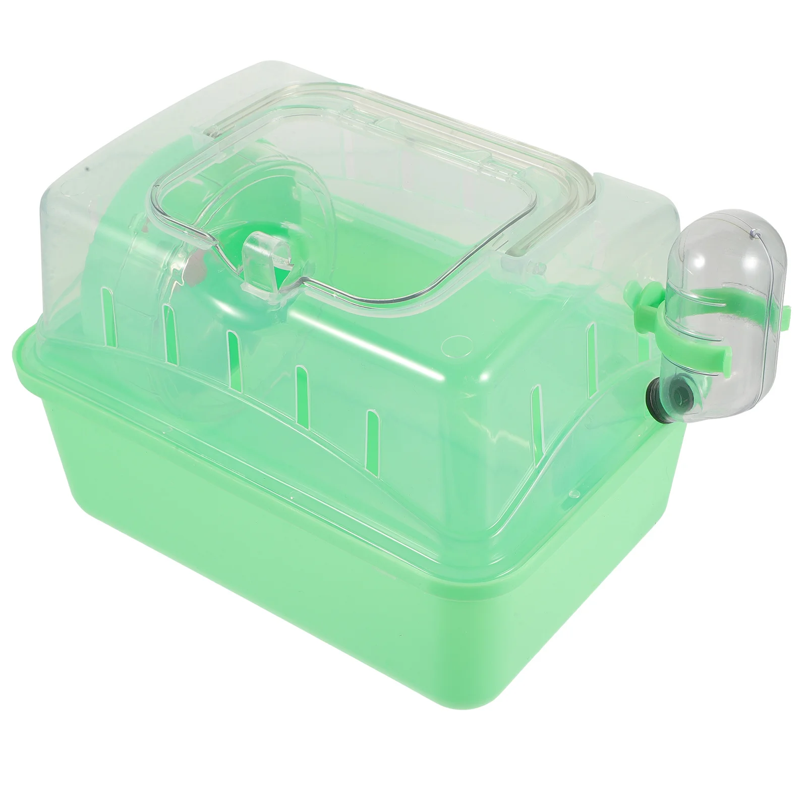 قفص منصة الفئران الإبداعية للهامستر القزم، فيلا الحيوانات الأليفة شفافة كبيرة مع عجلة التمرين، صينية قابلة للإزالة، حيوان صغير