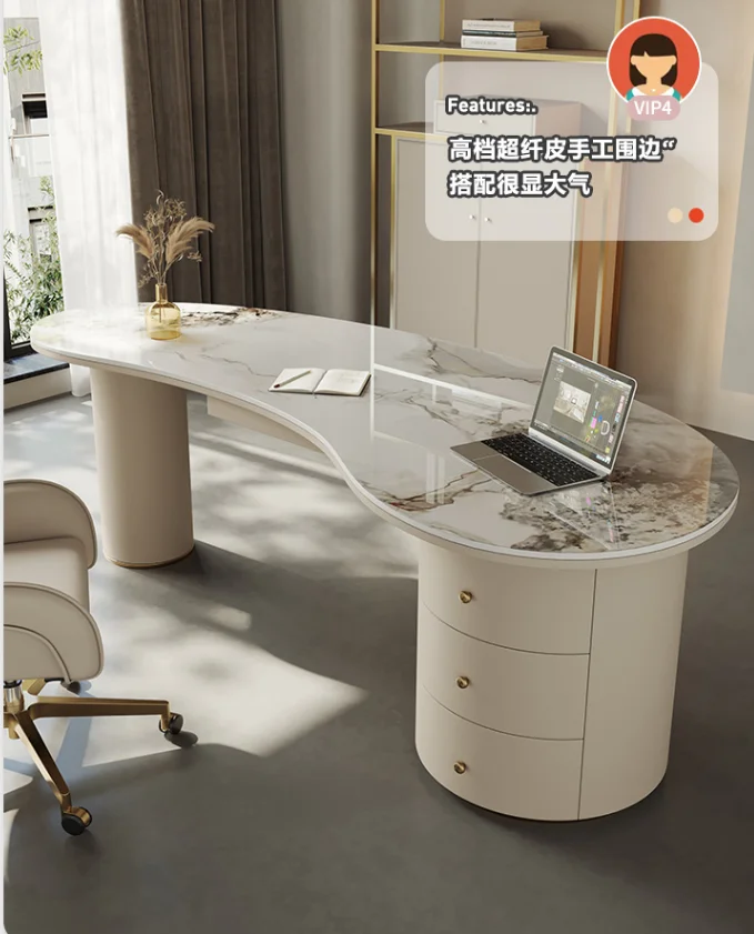 Medical beauty consultation table reception negotiation beauty salon desk home modern simple Internet celebrity light