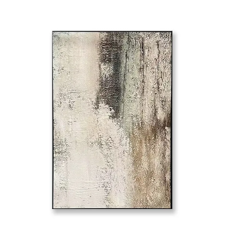 

Hand Drawn Oil Painting, Abstract and Simple Texture, Modern Sofa Background Hanging Painting, Living Room Decoration Painting