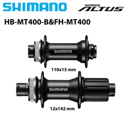 SHIMANO HB-MT400-B 110x15 mm Front Hub FH-MT400 12X142mm Rear Freehub CENTER LOCK Disc Brake E-THRU Axle Bicycle Accessories