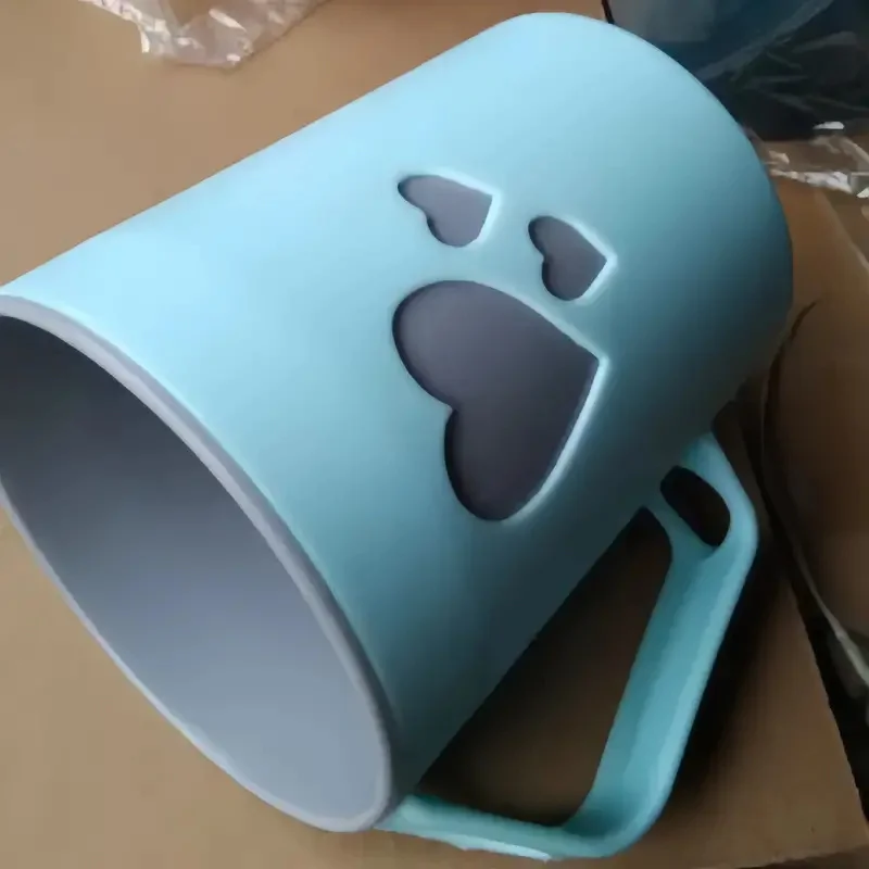 1 Stück Paar Zahnbürstenbecher, minimalistisches Zuhause, zweilagiger Gurgelbecher mit Herzmuster, Kunststoff, ästhetischer Schlafsaal, Badezimmer, Mundwasser, C