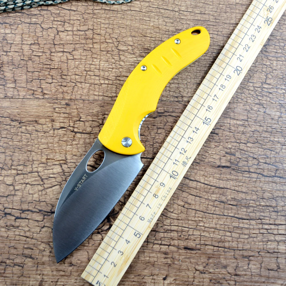 Y-START nfk & korkos design 440c klinge koch klapp taschen messer keramik kugellager micarta g10 griff täglich im freien lk5034