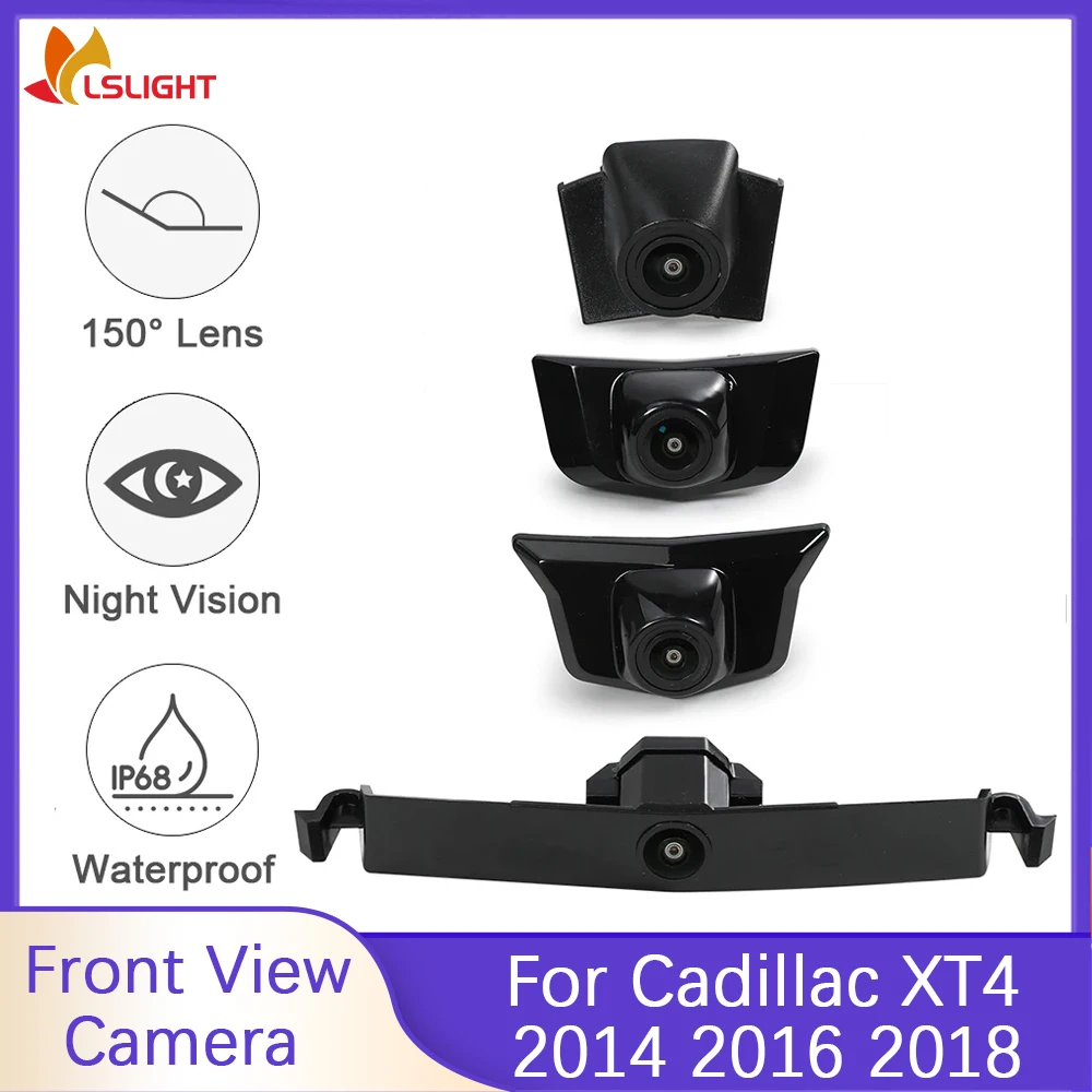 Car Front View Camera For Cadillac XTS 2014 2016 2018 150° Fisheye Len Waterproof Night Vision HD Monitor Support CVBS AHD