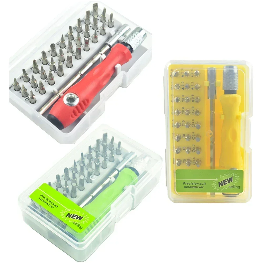 Magnetic Repair Tools 32 In 1 Screwdriver Set On-the-go Repairs Compact Screwdriver Bits Mini Magnetic Screwdrivers