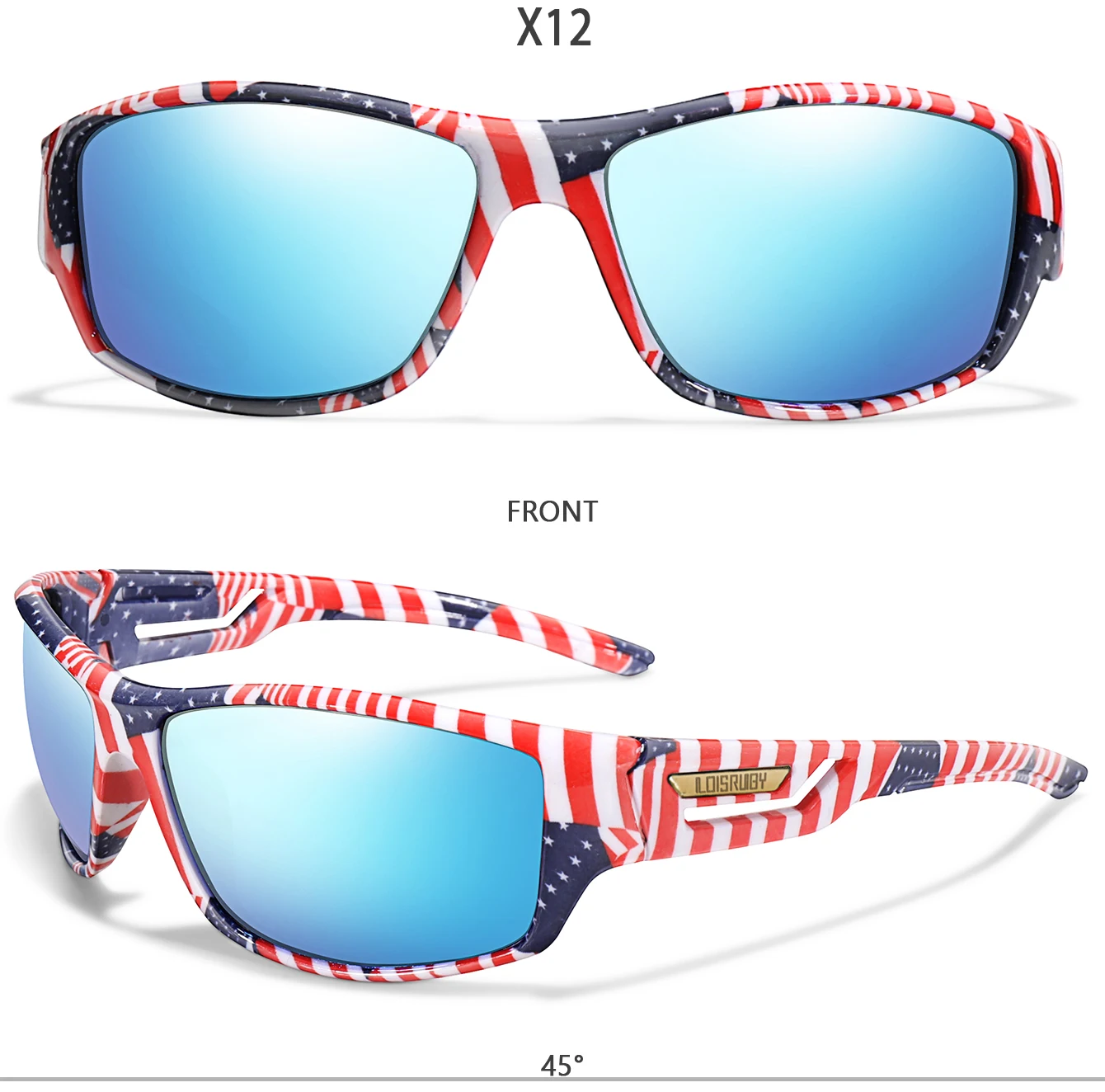 Herren Polarisierte Angelsonnenbrille UV400 im Camo-Militärstil für Radfahren, Reiten, Laufen, Angeln, Autofahren - Festliches Geschenk – Detail 7