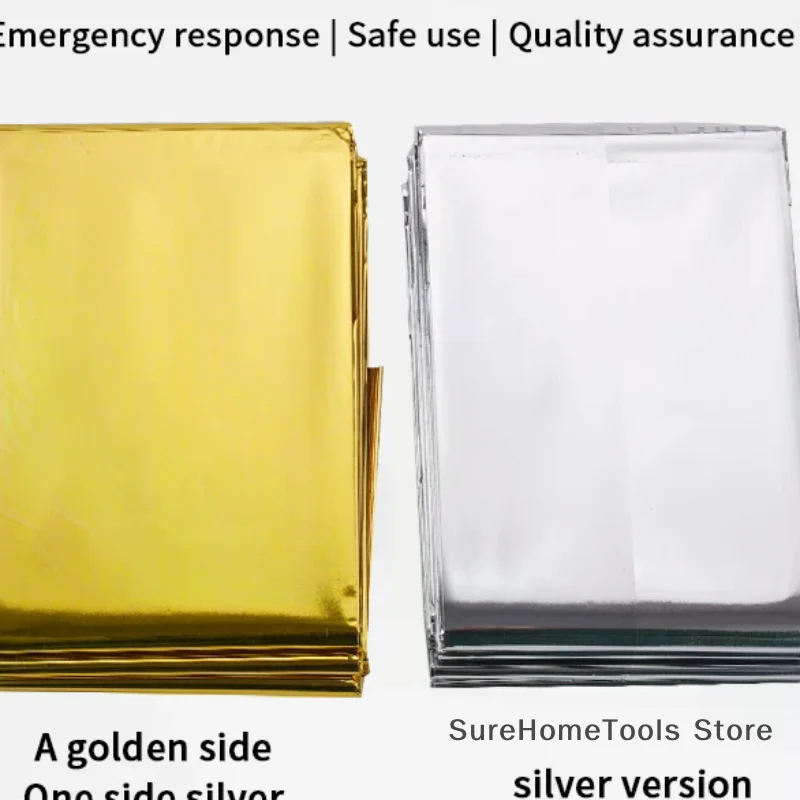 بطانية الإنقاذ في حالات الطوارئ الدفء بقاء بطانية مقاوم للماء بقاء بطانية في الهواء الطلق بطانية حرارية السفر التخييم التنزه #2