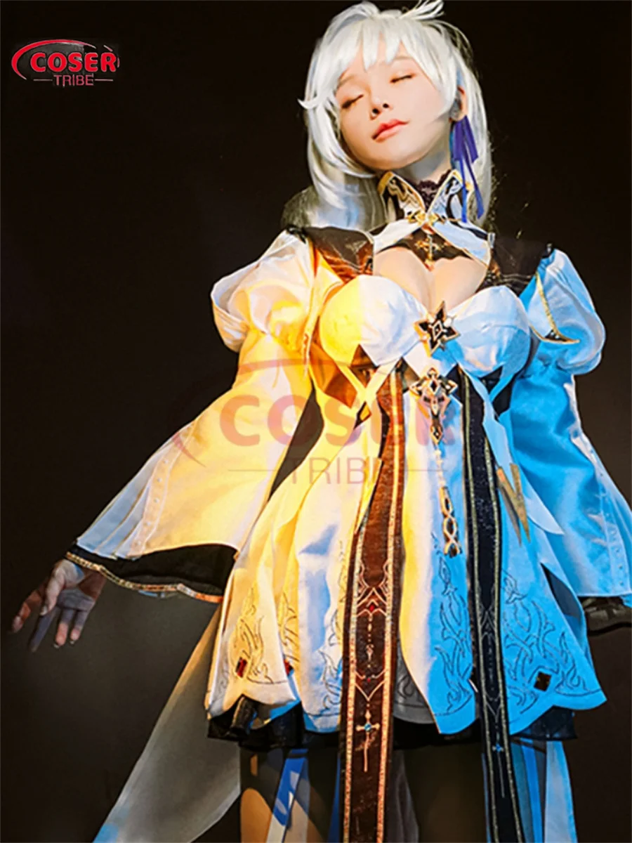 

COSER TRIBE Аниме игра Honkai Impact 3, одежда для выступления на Хэллоуин, карнавал, фотокостюм, полный комплект