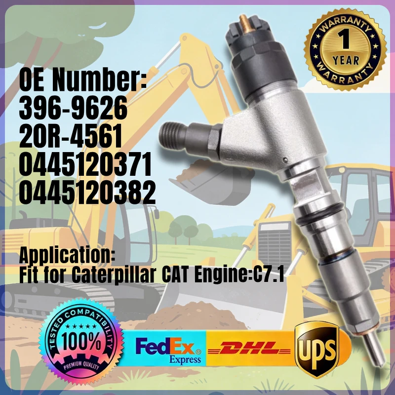 

C7.1 Engine 396-9626 20R-4561 0445120371 0445120382 Fuel Injector 3969626 20R4561 for Caterpillar CAT Engine