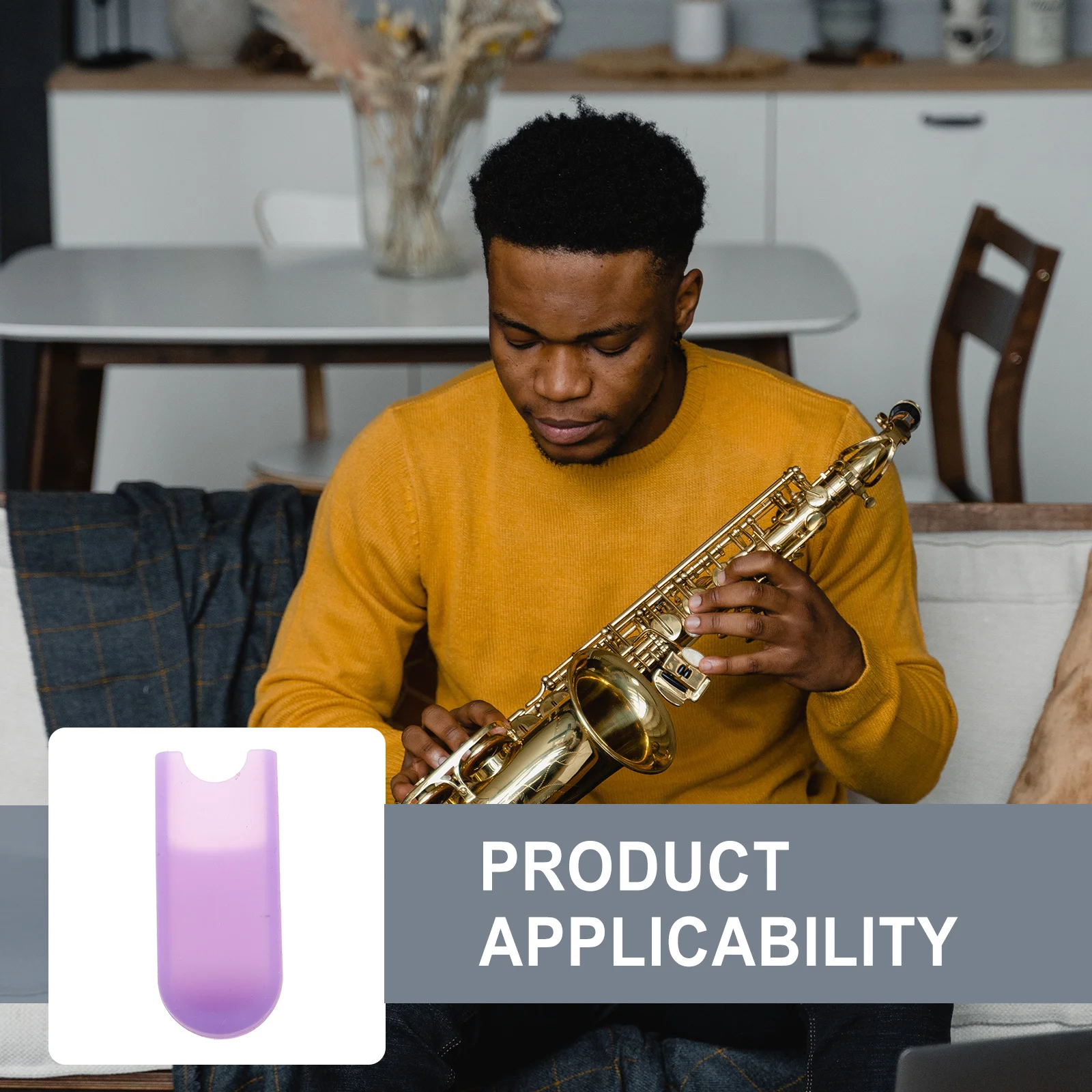 1Pcs Langlebige Silikon Saxophon Daumen Kissen Pad Ergonomisches Design Nicht-Slip Oberfläche Unterstützung Langfristige Spielen Daumen Pad