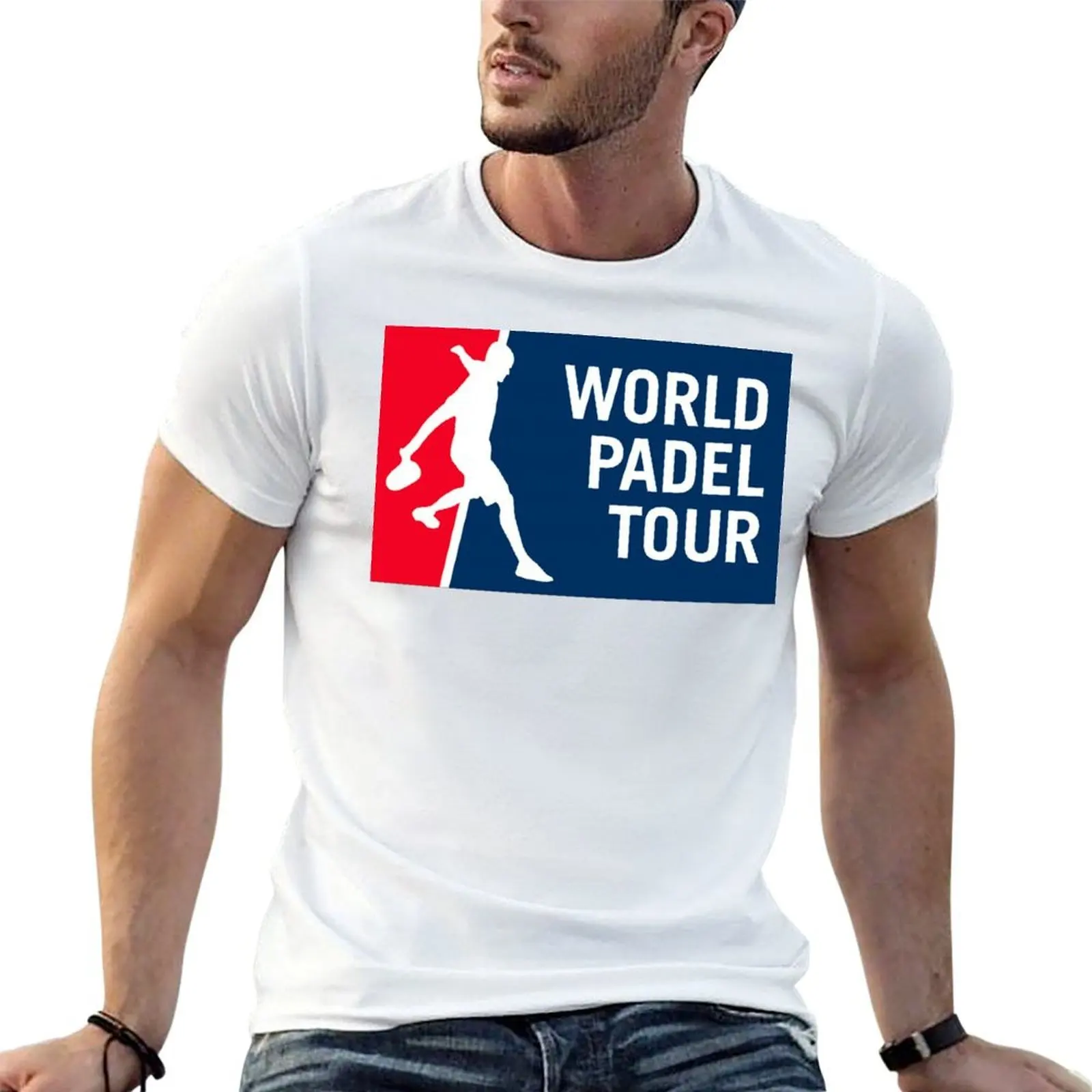 Camisetas estampadas, camisetas esenciales Padel, camisetas gráficas con hombre, camisetas para camisetas World T-Shirt Tour