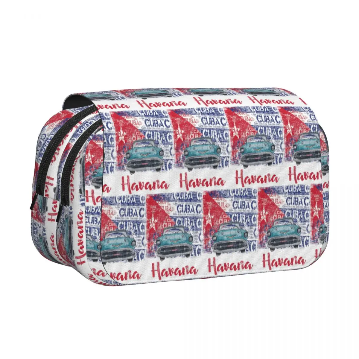 Cuba Cuban Havana Flag Gift Pencil Cases Pen Holder Hard Shell Leather Large Storage Pen Box Pencil Bag for Kids School