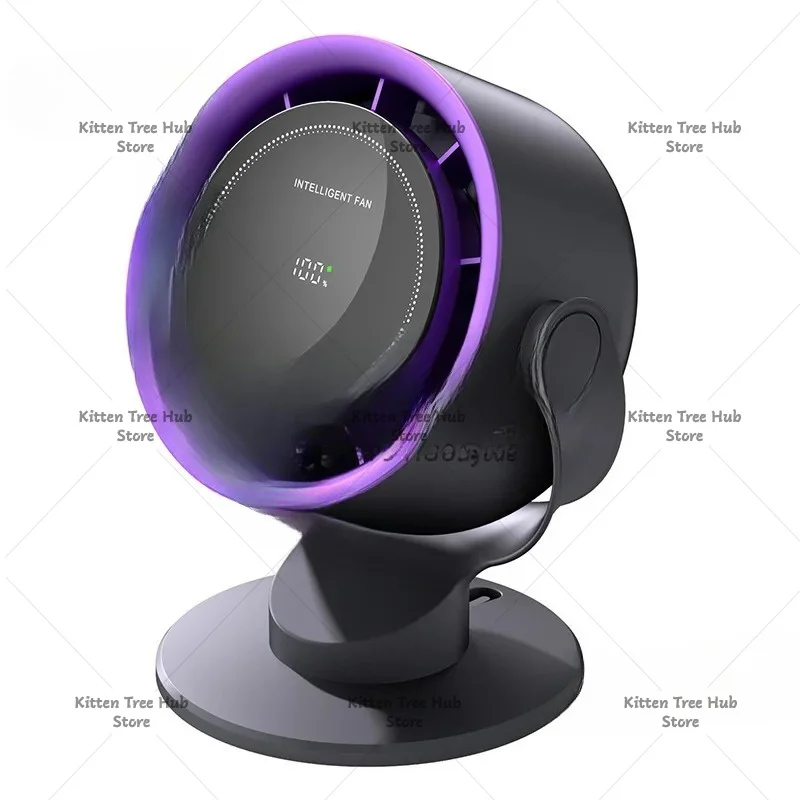 New  High-speed Circulating Wind USB Charging Smart Desktop Fan Desktop Circulating Wall-mounted Fan