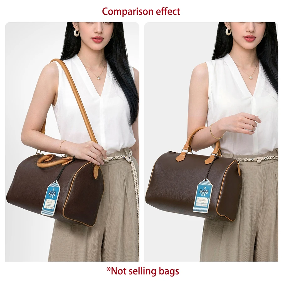 Cowhide Leather Bag Strap for L-V Speedy 20 25 30 Shoulder Straps Long Bags Belts Replacement bag Accessories