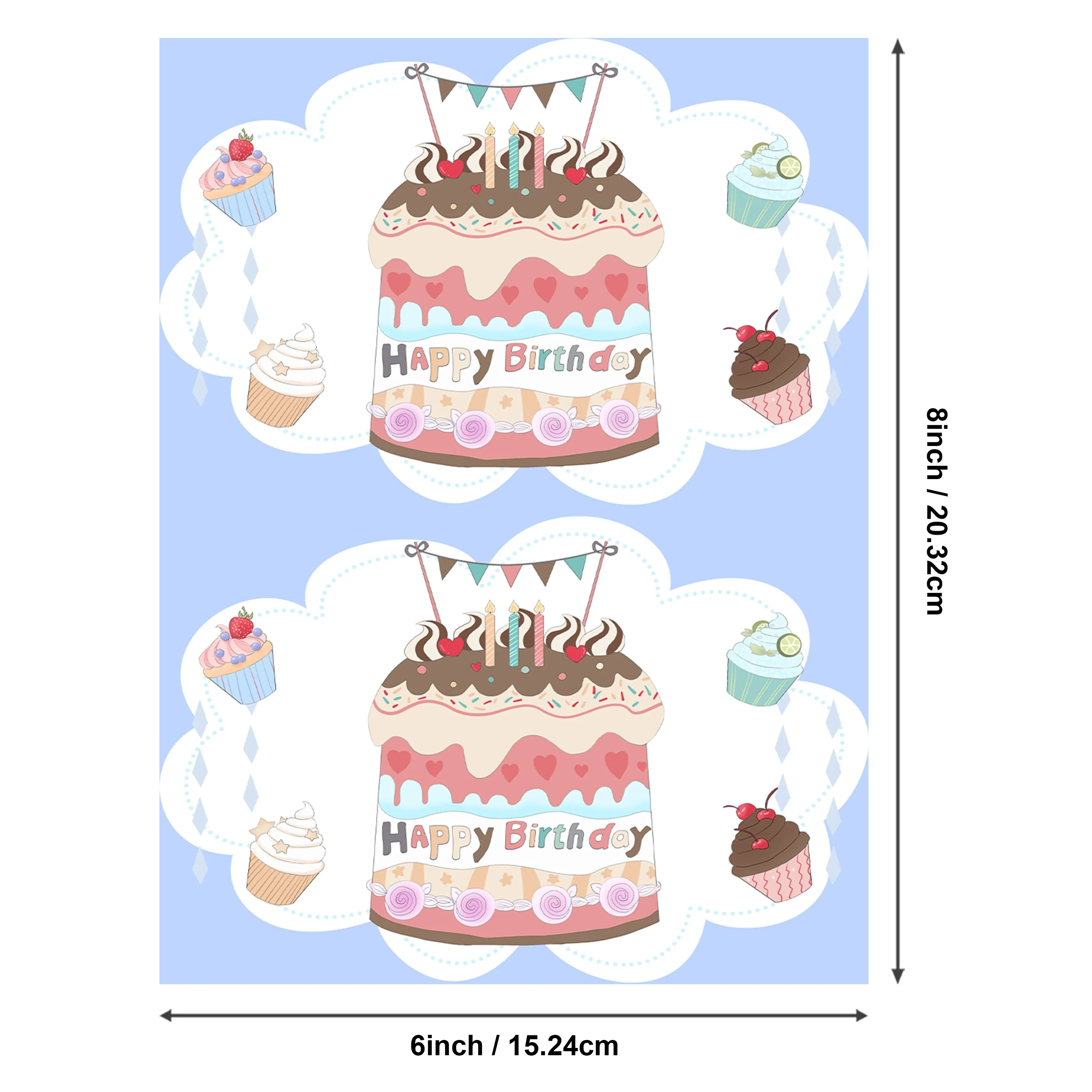 10/20 Pcs Birthday Cards Assortment with Envelopes, 20 Different Designs Funny Birthday Cards for Women Men, 8x6 inches