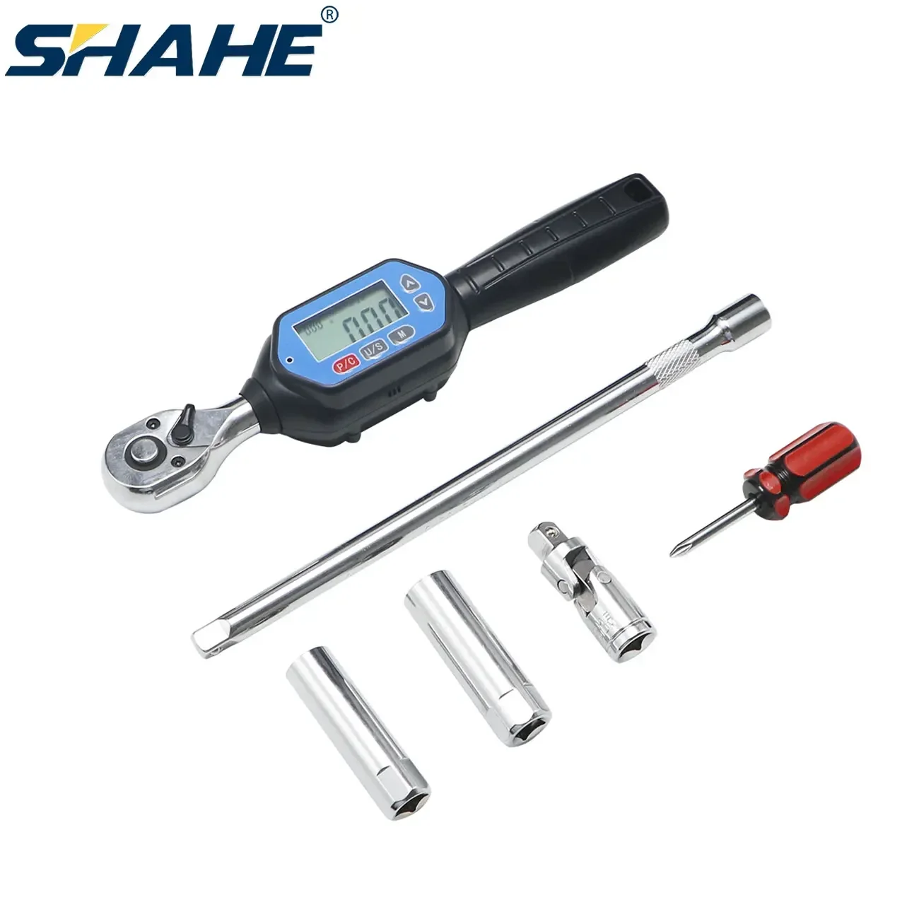 

Shahe Preset Torque Wrench 1.8~60N.m 3/8'' Adjustable Torque Precise Ratchet Wrench Repair Kit Set