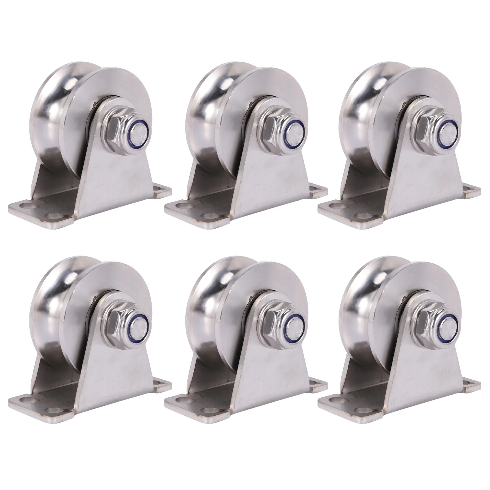 

AB42-6Pack U-образный блок шкива из нержавеющей стали, бесшумные подшипники, канавка, скользящее роликовое гусеничное колесо