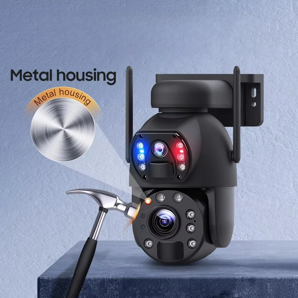 กล้องวงจรปิดพลังงานแสงอาทิตย์ Wistino 10W 4G 6MP 20000mAh เลนส์คู่ ซูม 20 เท่า กล้อง IP66 โครงโลหะ พร้อมไฟเลเซอร์อินฟราเรด กล้องวงจรปิดภายนอกอาคาร 4G พลังงานแสงอาทิตย์