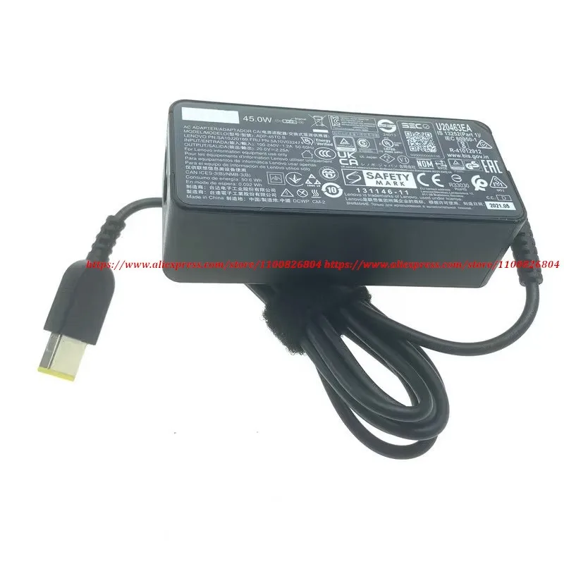 Genuine 20V 2.25A 45W AC Adapter Laptop Charger for Lenovo ADP-45TD B ADLX45DLC3A ADLX45NCC3A ADLX45NDC3 ADLX45NDC3A ADLX45NLC3