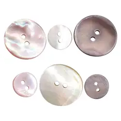 Pearl Shell Buttons For Sewing 10pcs Clothes Pearl Shell Buttons Round Shell Quilting Buttons Jacket Shell Buttons 2-Hole Design