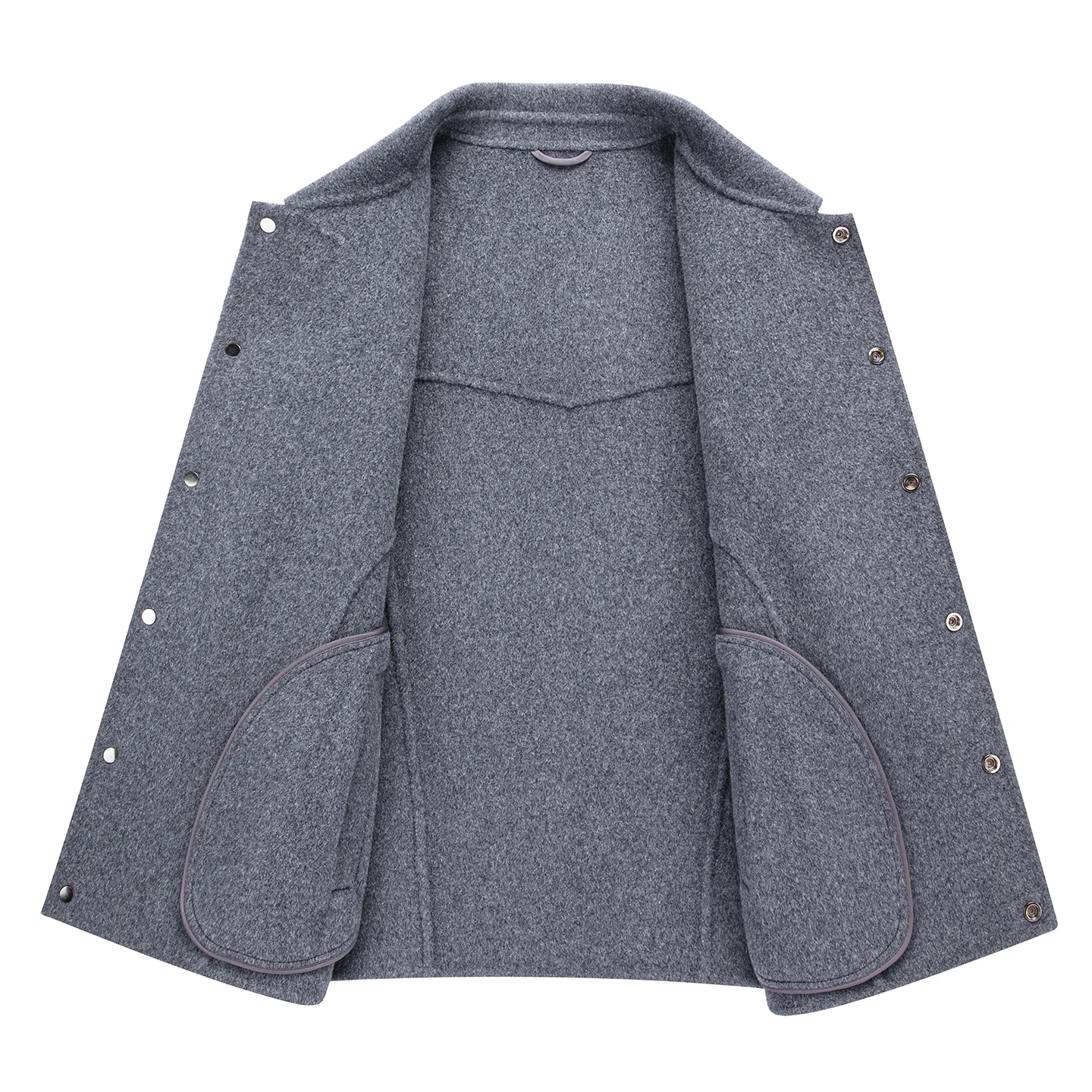 Dwustronny płaszcz wełniany, wysokiej jakości męska moda, nowy krótki płaszcz na jesień i wiosnę, luksusowy, casualowy płaszcz zimowy.