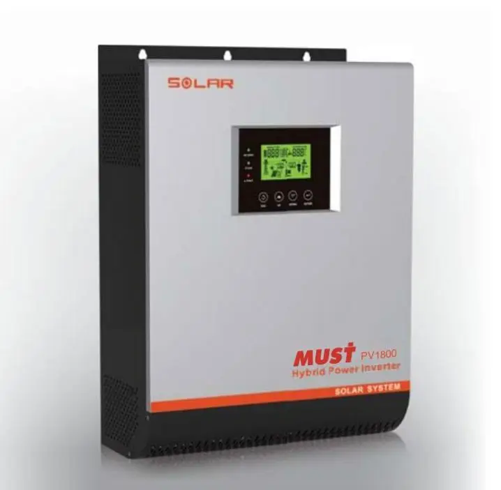 Onduleur Solaire Hybride à Onde Sinusoïdale Pure MPPT3KW 5KW 8KW 10KW 80A avec MPPT et Contrôleur de Charge