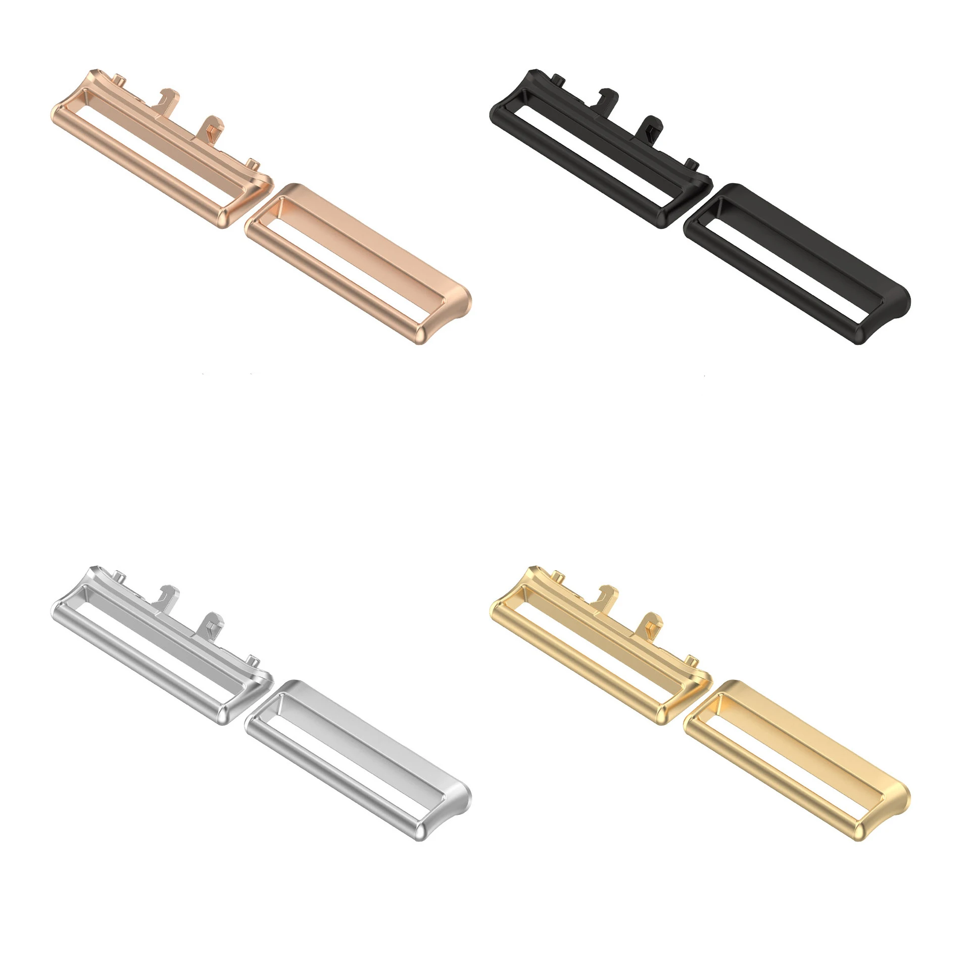 Metal Connector For Samsung Galaxy Fit 3 Accessories Stainless Steel Adapter For Samsung Galaxy Fit3 Compatible Bandwidth 18mm