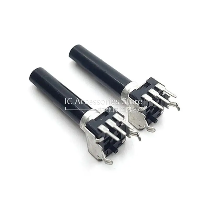 4PCS RV09 Vertical Potentiometer Adjustable Resistance 3Pin A5K A502 A10K A103 A20K A203 Half Shaft Long Handle 28MM