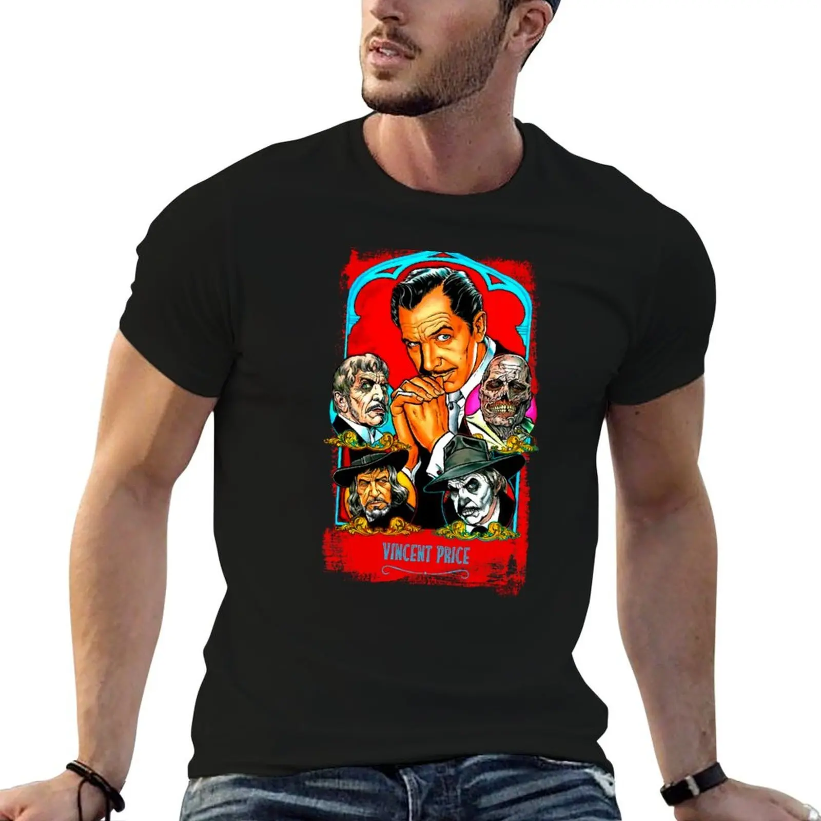 

Vincent Price - Master Terror T-Shirt t shirt men 100% cotton luxury brand t shirts for man cotton funny t shirts cotton T-Shirt