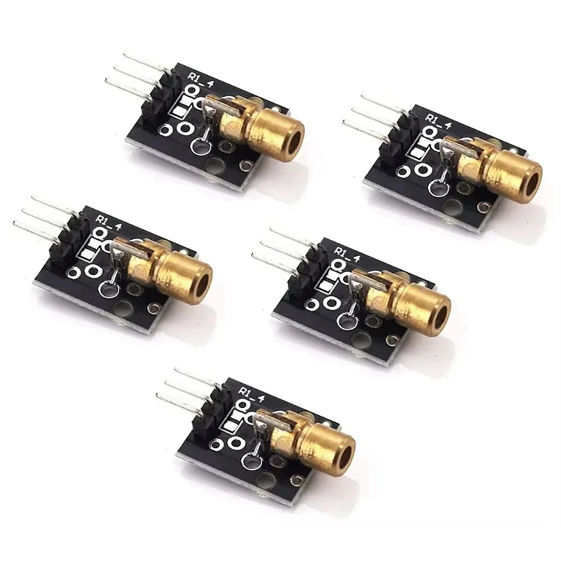 AB47-15Pcs KY-008 650Nm Módulo Sensor Laser 6Mm 5V Laser Vermelho Dot Diodo Cabeçalho de Cobre Para Arduino