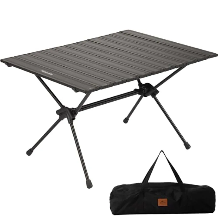 

FT11 Height Adjustable Camping Table Ultralight Aluminum Roll Up Table with Carry Bag Portable Backpacking Camp Table for Hikin
