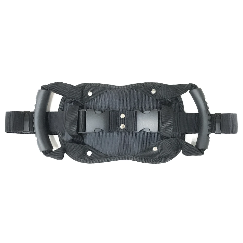 Universal รถจักรยานยนต์ความปลอดภัยเข็มขัด Motocross ที่นั่งผู้โดยสารด้านหลังจับพนักพิงจับลื่นสายรัดเอว Moto อุปกรณ์เสริม