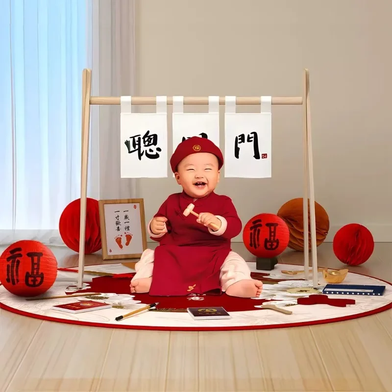 First birthday ceremony birthday arrangement scene decoration grab week banquet supplies props ceremony