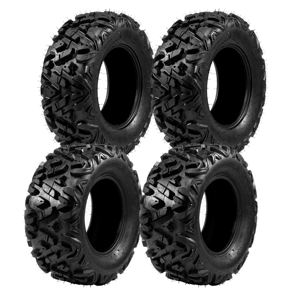 

Complete Set of 4 All Terrain ATV UTV Tires 25x8-12 Front & 25x10-12 Rear 6PR Tubeless