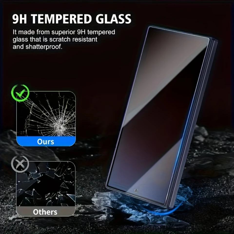 NNBILI 4 Piezas Protector de Pantalla de Privacidad para Samsung Galaxy Z Fold 8 7 6 5 4, Antiespía, Resistente a Golpes, Antihuellas 3