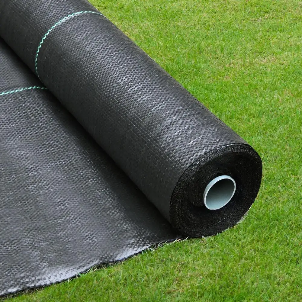 Tecido de paisagem de barreira de ervas daninhas resistente 3x300FT Tecido geotextil durável para controle de ervas daninhas de jardim Permeável e respirável