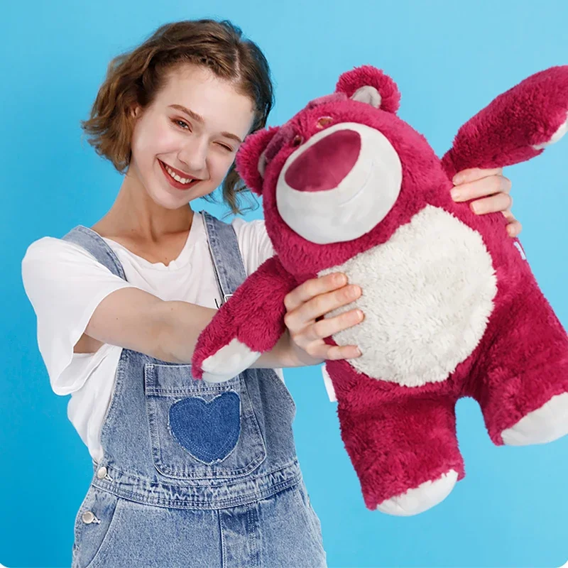 Disney Toy Story 3 Lotso Kawaii Strawberry Bear Stuffed Toys Cartoon&Cute The Bear Plush Dolls Birthday Gift For Kids Girlfriend