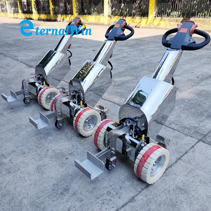 Stainless Steel Pedestrian Electric Trailer Trolley 1ton 1.5ton 2ton 2.5ton 6ton Electric Tow Tug/Battery Tugger Cart Price