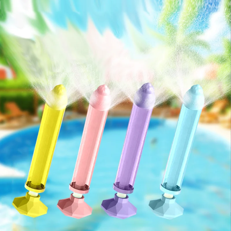New Spray Water Pull-Back Water Gun Outdoor Games for Pool Activities Kids Summer Interactive Water Spray Toys
