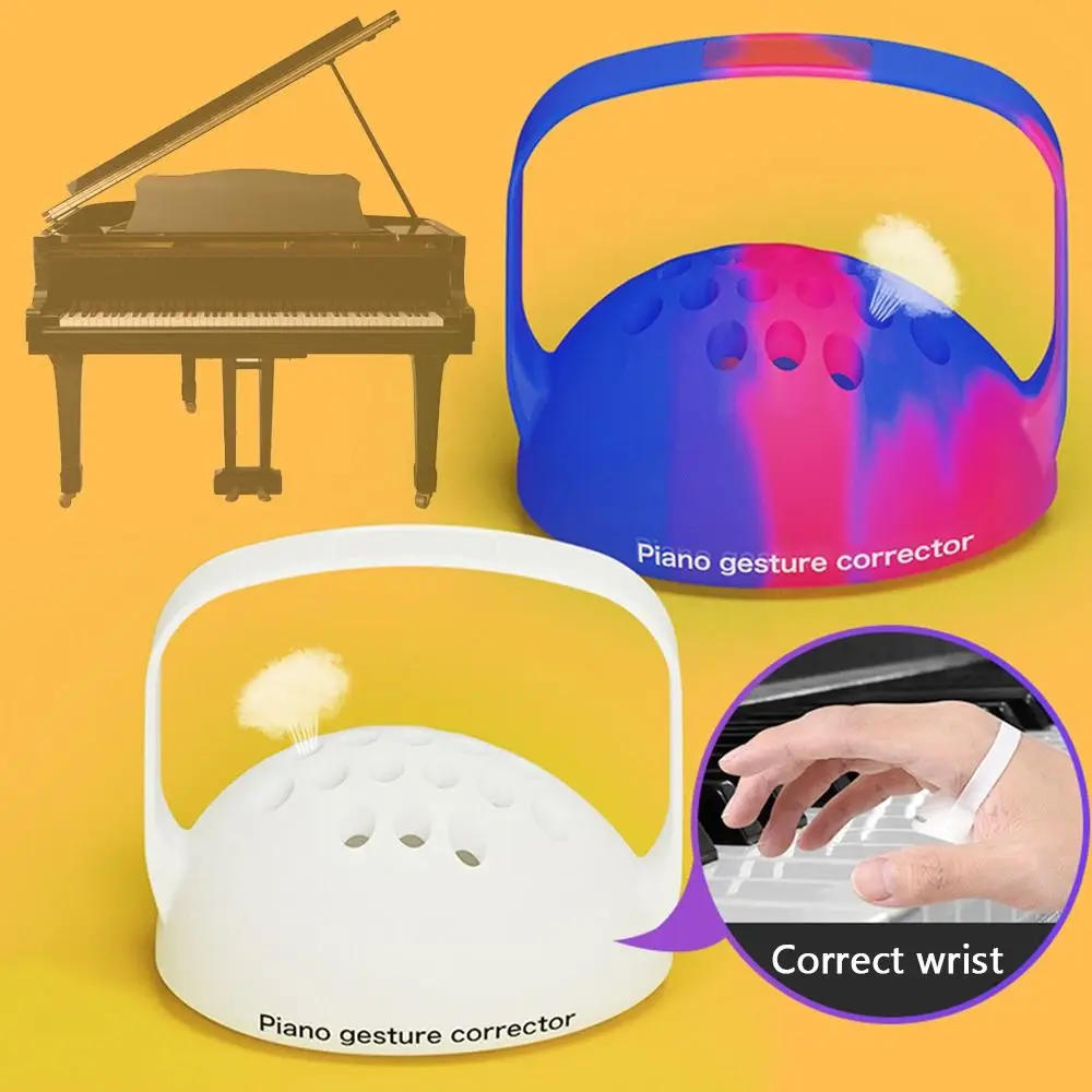 Silicone Piano Hand Corrector Good Stretch Breathable Piano Hand Orthotic Device Wearable for Piano Beginner