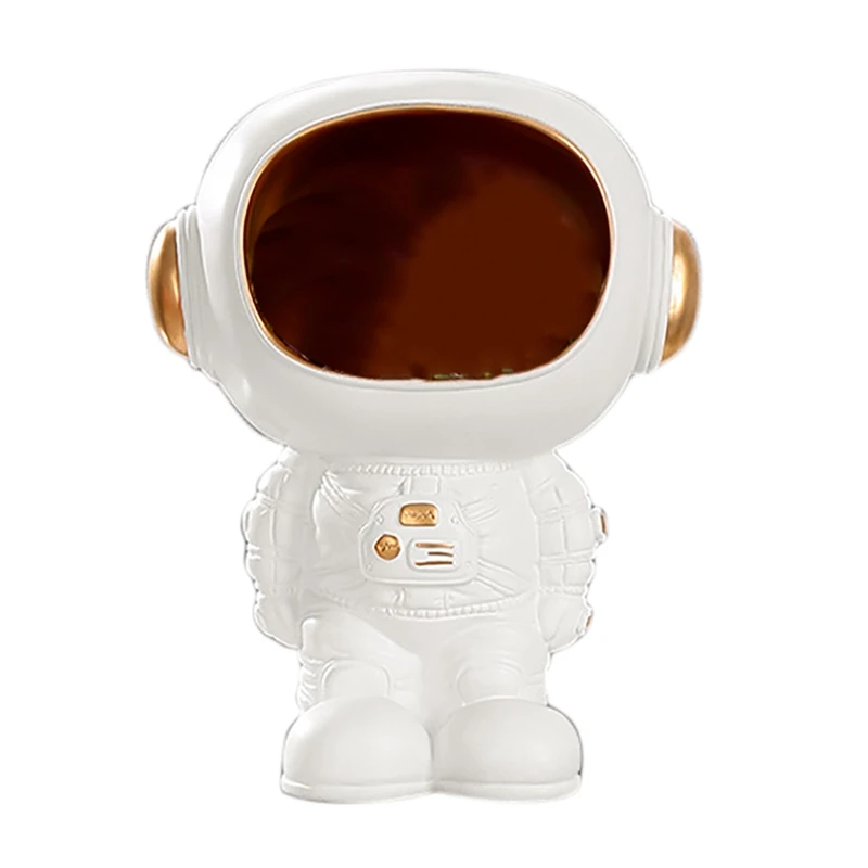 Astronaut Statues Storage Box Resin Spaceman Art Sculptures Astronaut Figurine Desktop Organizer Home Decoration