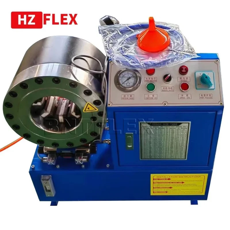 

CE European standard Reliable fast delivery 1/4" 2" hydraulic hose pressing machine, hose crimping machine