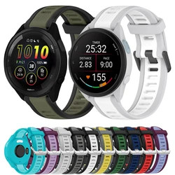 18/20/22mm Silicone Strap for Garmin Forerunner 165 265 255 965 955 745 Sports Replacement Wristband for Garmin Venu 3/Active 5