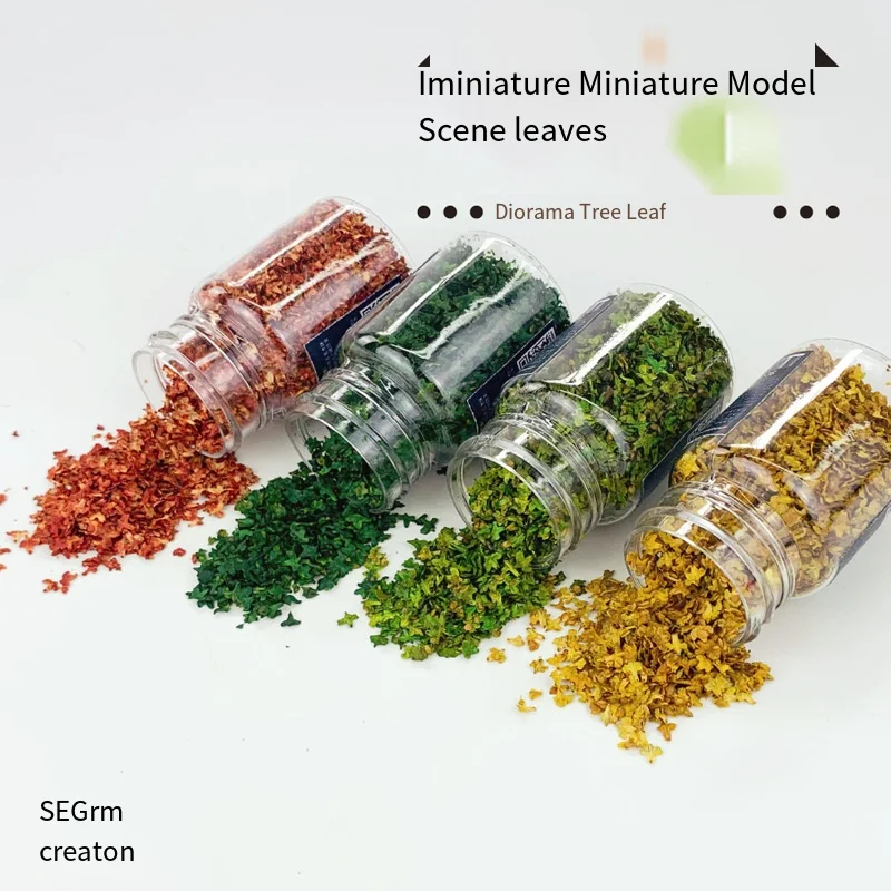 Miniatur-Diorama-Szenenblätter – Herbst-Ahorn-Herbstblattfüller, DIY-Pflanzenlandschaftsbau für Sandtisch und Modell-Terrain-Zubehör