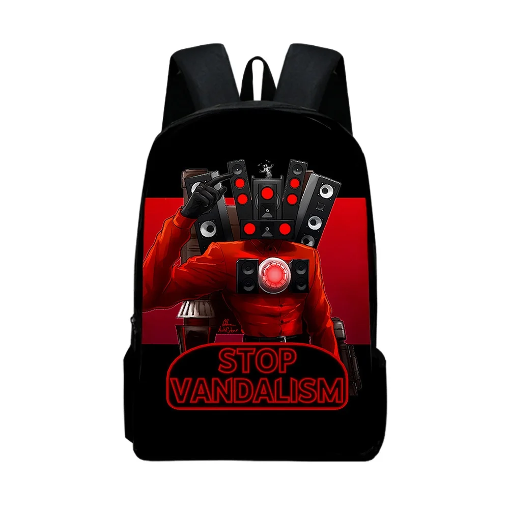 Skibidi Toilet Backpack 2023 New Rucksack School Bag Adult Kids Bags Unisex Backpack Daypack Harajuku Bags