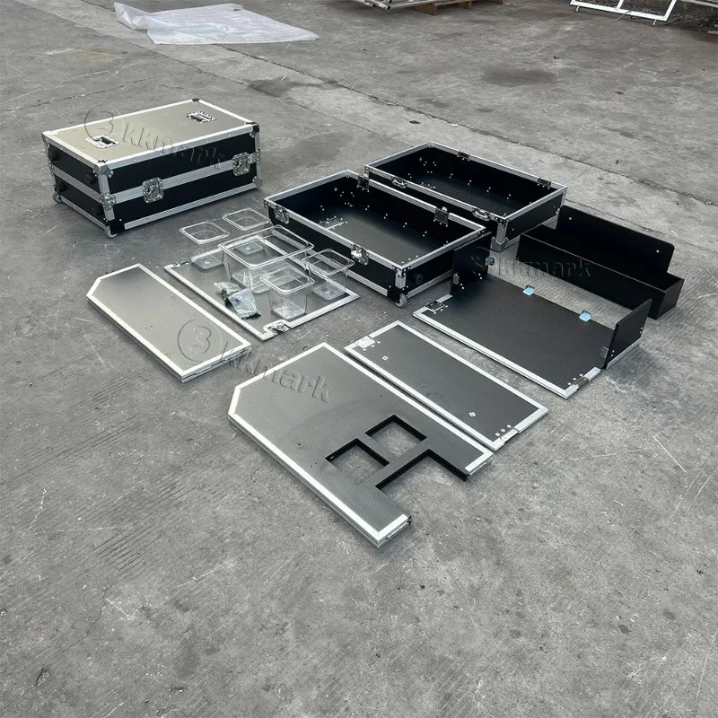 

Custom Portable Folding Cocktail Bar Mobile Bar DJ Flight Case