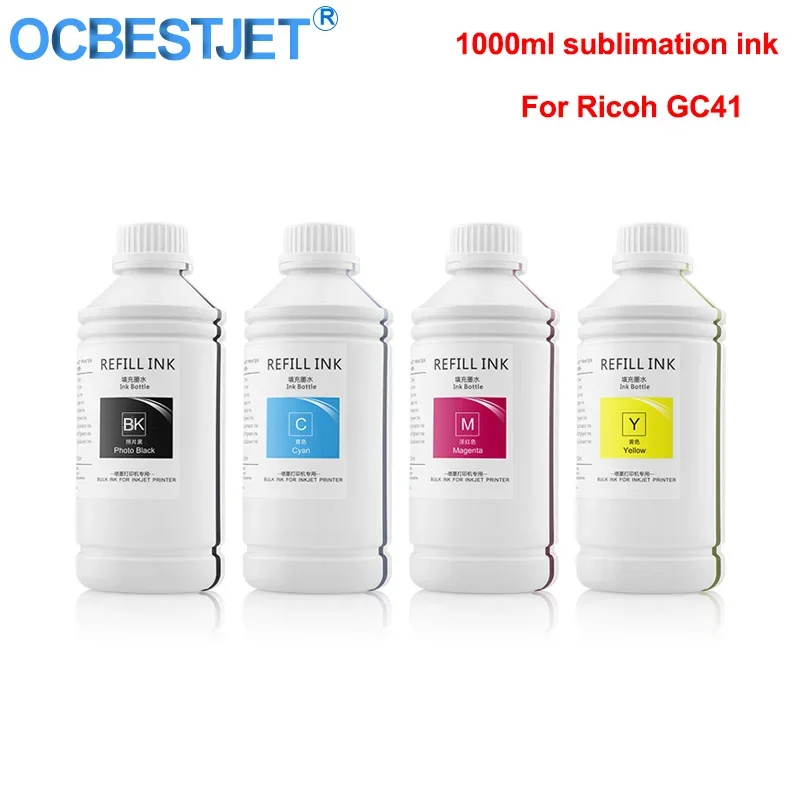 1000ml/butelka atrament sublimacyjny do Ricoh SAWGRASS SG400 SG500 SG800 SG1000 GC41 GC31 GC51 SG2100 SG2200 SG3100 SG3200 SG7100