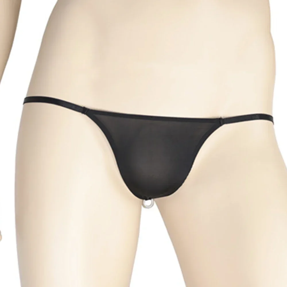 남성용 아이스 실크 로우 라이즈 브리프, 편안하고 섹시한 비키니 속옷, 다양한 사이즈 제공
